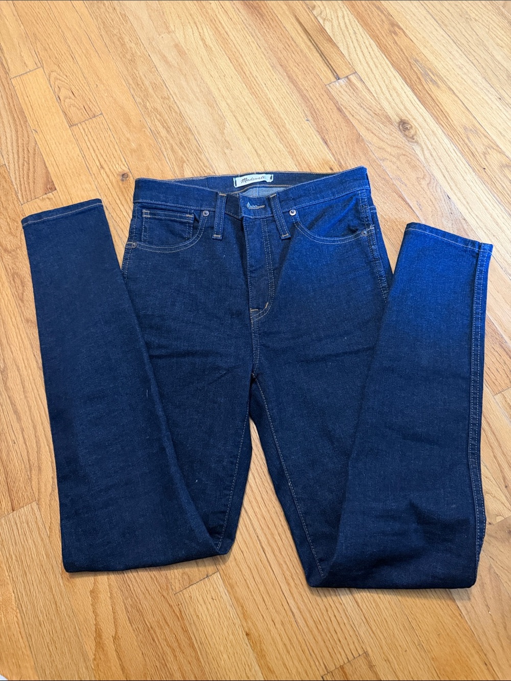 Madewell Dark Indigo High-Rise Skinny Jeans